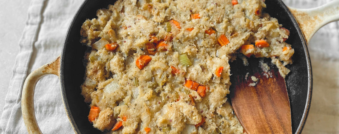 Holiday Recipes: Vegan, Gluten-Free Stuffing with Carrots, Fennel, and Apple